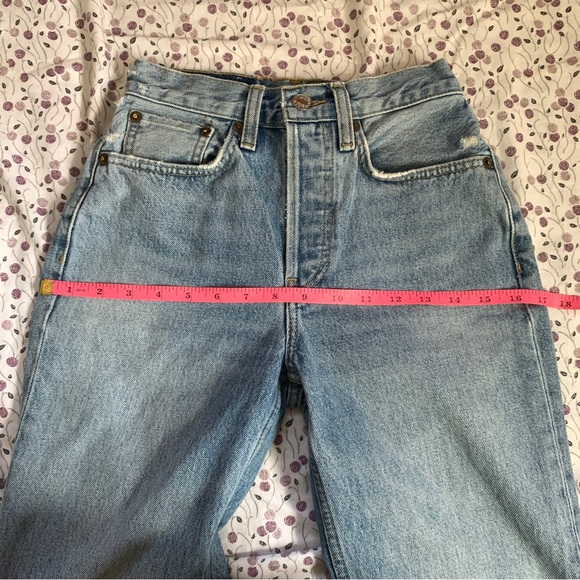 RE/DONE Originals 70s Stove Pipe Jeans size 24 - Picture 7 of 14